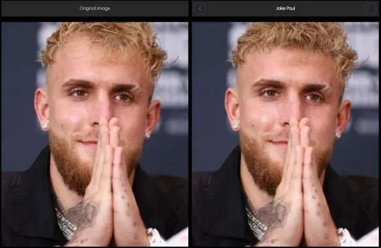 Jake Paul showcasing his improved hairline after undergoing a successful transplant procedure